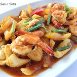 ข้าวทะเลผัดพริกเผา