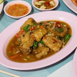 ผัดฉ่าปลากะพง