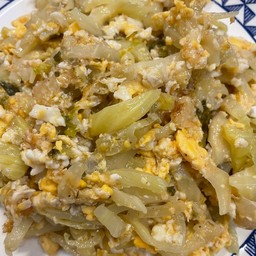 ผักกาดดองผัดไข่