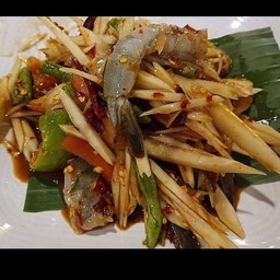 ตำปลาร้ากุ้งสด