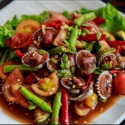 ยำปลาร้าหอยแครง