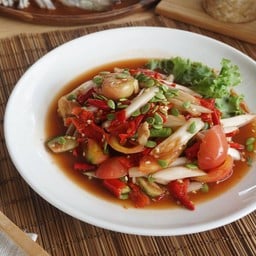 ตำปลาร้าใหลบัว