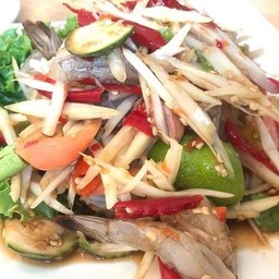 ตำลาวกุ้งดิบ