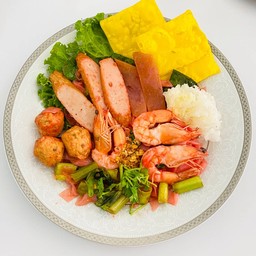 เย็นตาโฟผัดแห้ง ( เลือกเนื้อสัตว์ได้ )