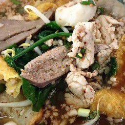 เกาเหลา ตำลึง หมูเครืี่องใน