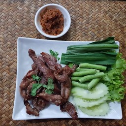 หมูปลาร้า+แจ่วบอง