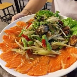 ตำลาวหอยแครงแซลม่อน