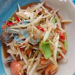 ตำปูปลาร้ากุ้งสด