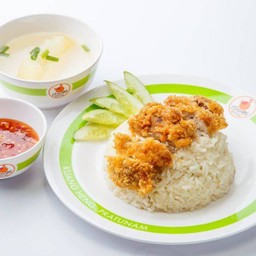 ข้าวมันไก่ทอด