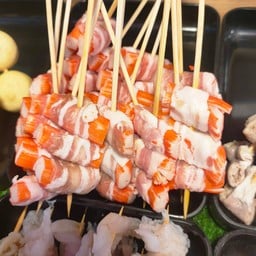 นานาเห็ดย่างหม่าล่า ตลาดพูนทรัพย์ ตลาดพูนทรัพย์