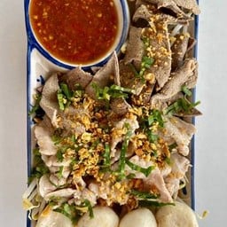 ชุดลวกหมู / หมูสด, ตับหมู , ลูกชิ้น