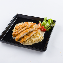 13 สปาเกตตีไก่ทอด
