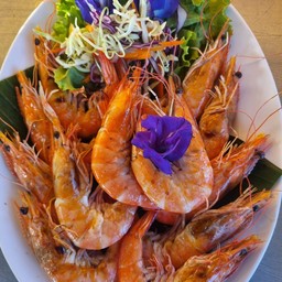 กุ้งขาวเผา1กิโล