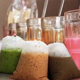 ชาไทยถุงกระดาษ  iced thai tea paper bag 冰泰式茶纸袋