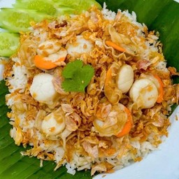 เมนูกระเทียม (ข้าวราด)