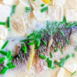 (เดิม)  鲈鱼烧豆腐/ซุปปลากระพงเต้าหู้ขาว