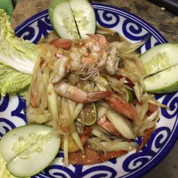 ส้มตำกุ้งสด