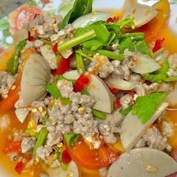 ยำหมูยอหมูสับ