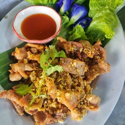 หมูทอดกระเทียม