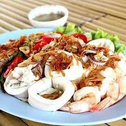 ทะเลลวกจิ้ม น้ำจิ้มเต้าเจี้ยวรสเด็ด