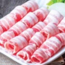 หมูสามชั้นสไลด์สไปซี่+เครื่องเคียง