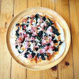 8 pcs พิซซ่าผักโขมเบคอน - Bacon Spinach Pizza