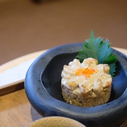 ข้าวหน้ากุ้ง มันปู ไข่กุ้ง