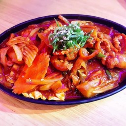 สามชั้นผัดกิมจิ