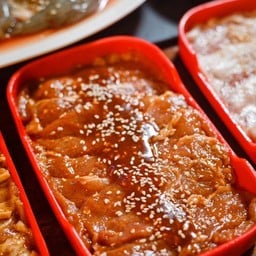 หมูหมักซอสเกาหลี