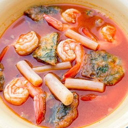 แกงส้มใบชะครามกุ้งสด