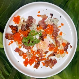 สปาเก็ตตี้คาโบนาร่าไข่กุ้ง