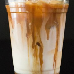 Caramel macchiato coffee