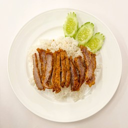 ข้าวหมูทอด