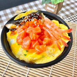 ข้าวหน้าไข่ข้น+หน้าB