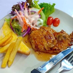 สเต็กไก่พริกไทยดำ