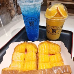 ปังปิ้งเนยน้ำตาล2แผ่น