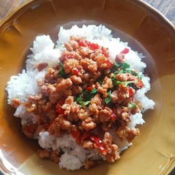 กะเพราเนื้อสับ