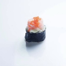 ซูชิกุ้งแก้วราดซอส