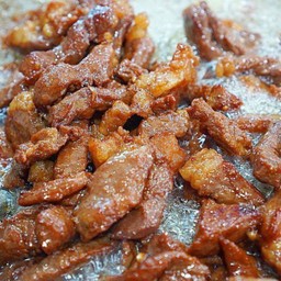 เนื้อแดดเดียวทอด 1ขีด