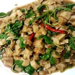 ข้าวหน้ากะเพราเป็ดสับ