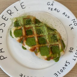 Double Matcha croffle