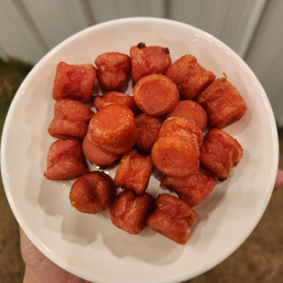 ไส้กรอกนมทอด (ไส้กรอกชมพู)