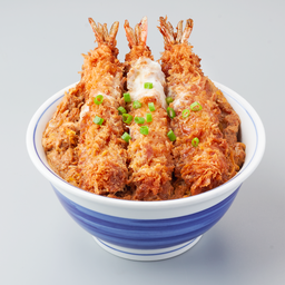 คัตสึด้งกุ้ง ราดไข่