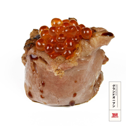 เนื้อวากิวห่อไข่แซลมอนซูชิ