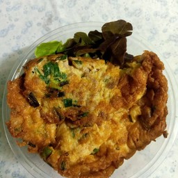 ข้าวไข่เจียวหมูสับใส่ต้นหอม(ไข่2ฟอง)