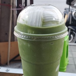 มะพร้าวปั่น+ชาเขียว