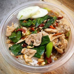 Pork Kale With Rice