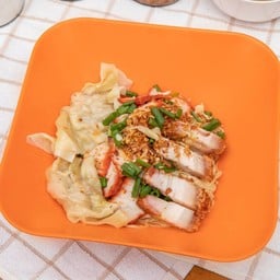 บะหมี่หมูแดงหมูกรอบ - แห้ง