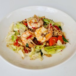 มาม่าผัดขี้เมากุ้ง