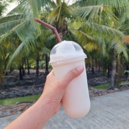 มะพร้าวปั่นนมสด อ้อมน้อย by AK my story